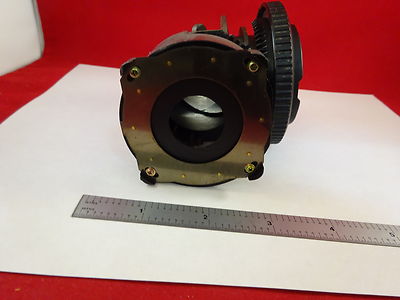 MICROSCOPE PART NIKON LABOPHOT DIAPHRAGM IRIS + LENS OPTICS AS IS BIN#Q3-A-01