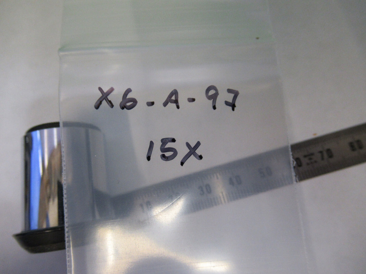 BAUSCH LOMB 15X EYEPIECE LENS MICROSCOPE PART AS PICTURED X6-A-92