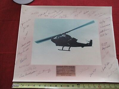 LARGE COLLECTABLE NORTHROP GRUMMAN SIGNED DESIGNER 1984 NIGHT STALKER HELICOPTER