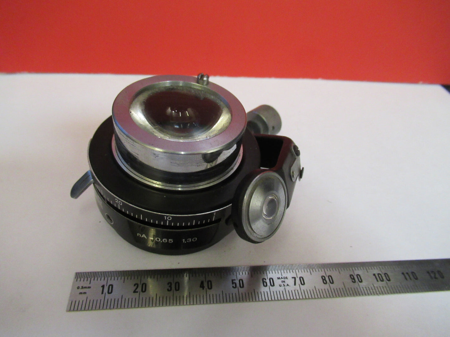 WILD SWISS HEERBRUGG CONDENSER IRIS M20 MICROSCOPE PART AS PICTURED Y5-A-45