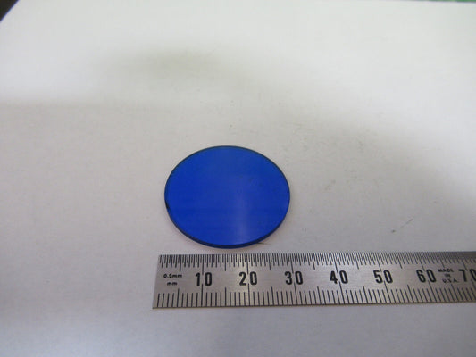 Olympus Japan Blue Glass Filter Optics Microscope Part Pictured
