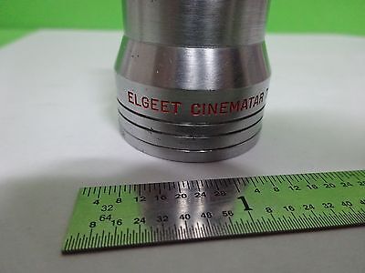 MICROSCOPE PART RARE ELGEET CINEMATAR TELEPHOTO LENS OPTICS AS IS BIN#V8-18