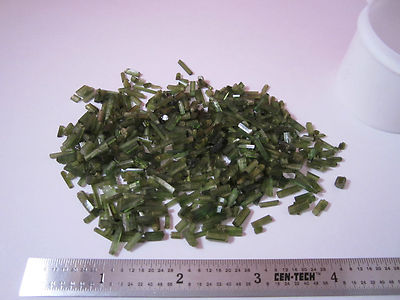 Lot 40 grams 200 carats Tourmaline Green Crystals BIN#2B i