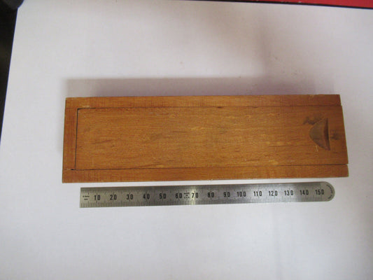 Antique Empty Wood Box for Accessories Microscope Part