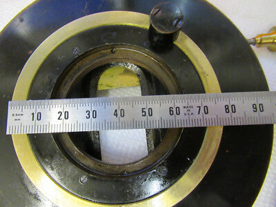 Antique Carl Zeiss AG Brass Xy Pol Stage Rare Microscope Part