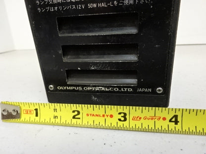 FOR PARTS MICROSCOPE LAMP HOUSING OLYMPUS JAPAN WITHOUT OPTICS AS IS #AK-19