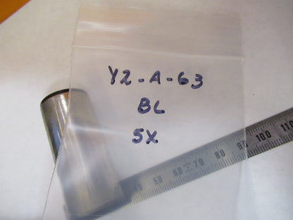 ANTIQUE BAUSCH LOMB EYEPIECE 5X OCULAR MICROSCOPE PART AS PICTURED Y2-A-63