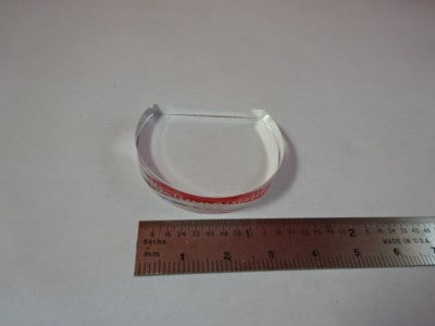 OPTICAL FUSED SILICA ZYGO TRUNCATED LENS OPTICS AS IS #91-07