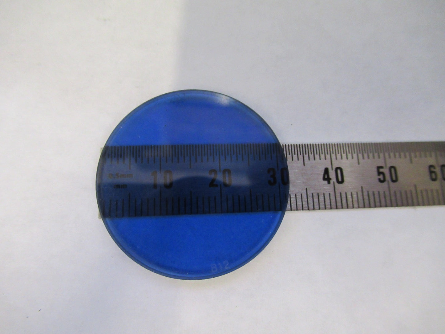 ZEISS GERMANY GLASS FILTER BLUE B12 GERMANY MICROSCOPE PART AS PICTURED V8-B-09