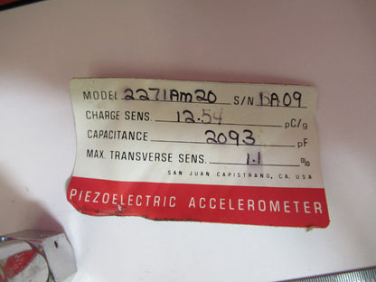 CRYOGENIC MEGGITT ENDEVCO 2271AM20 ACCELEROMETER VIBRATION SENSOR S3-B-44