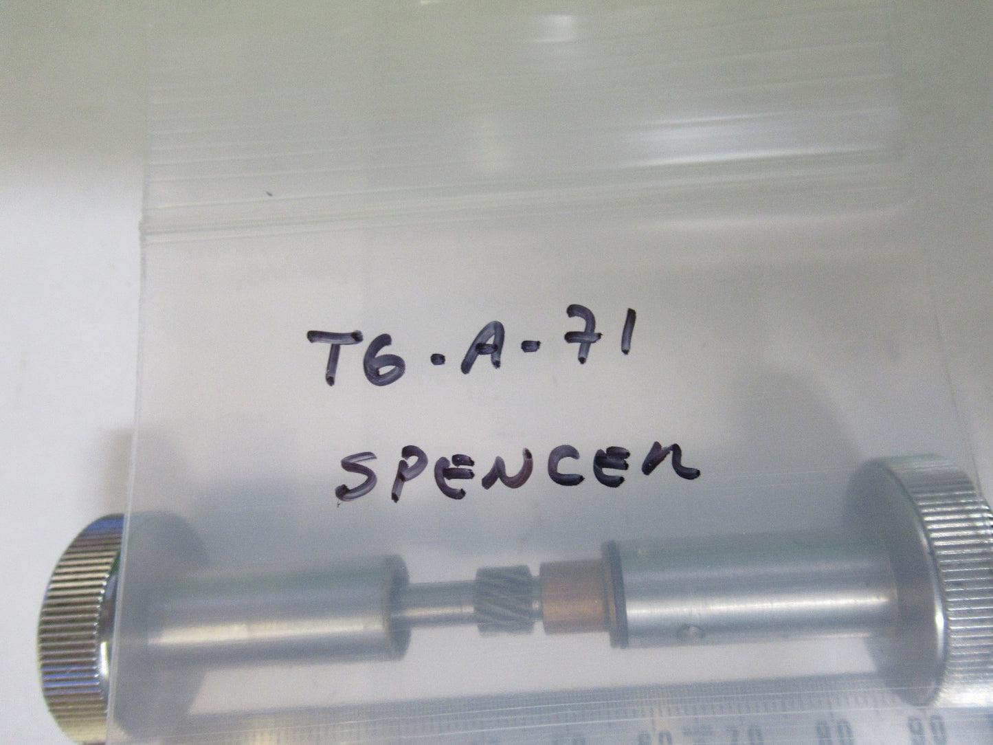 SPENCER AO SET of KNOBS STAGE ANTIQUE MICROSCOPE PART as pic T6-A-71