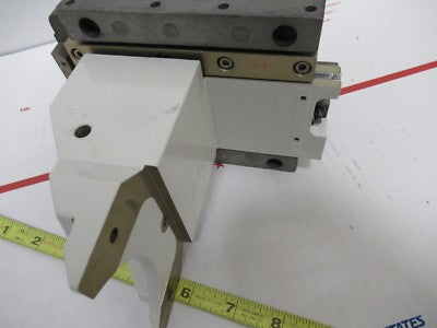 LEICA DMR GERMANY STAGE MICROMETER HOLDER MICROSCOPE PART AS PICTURED #FT-3-09