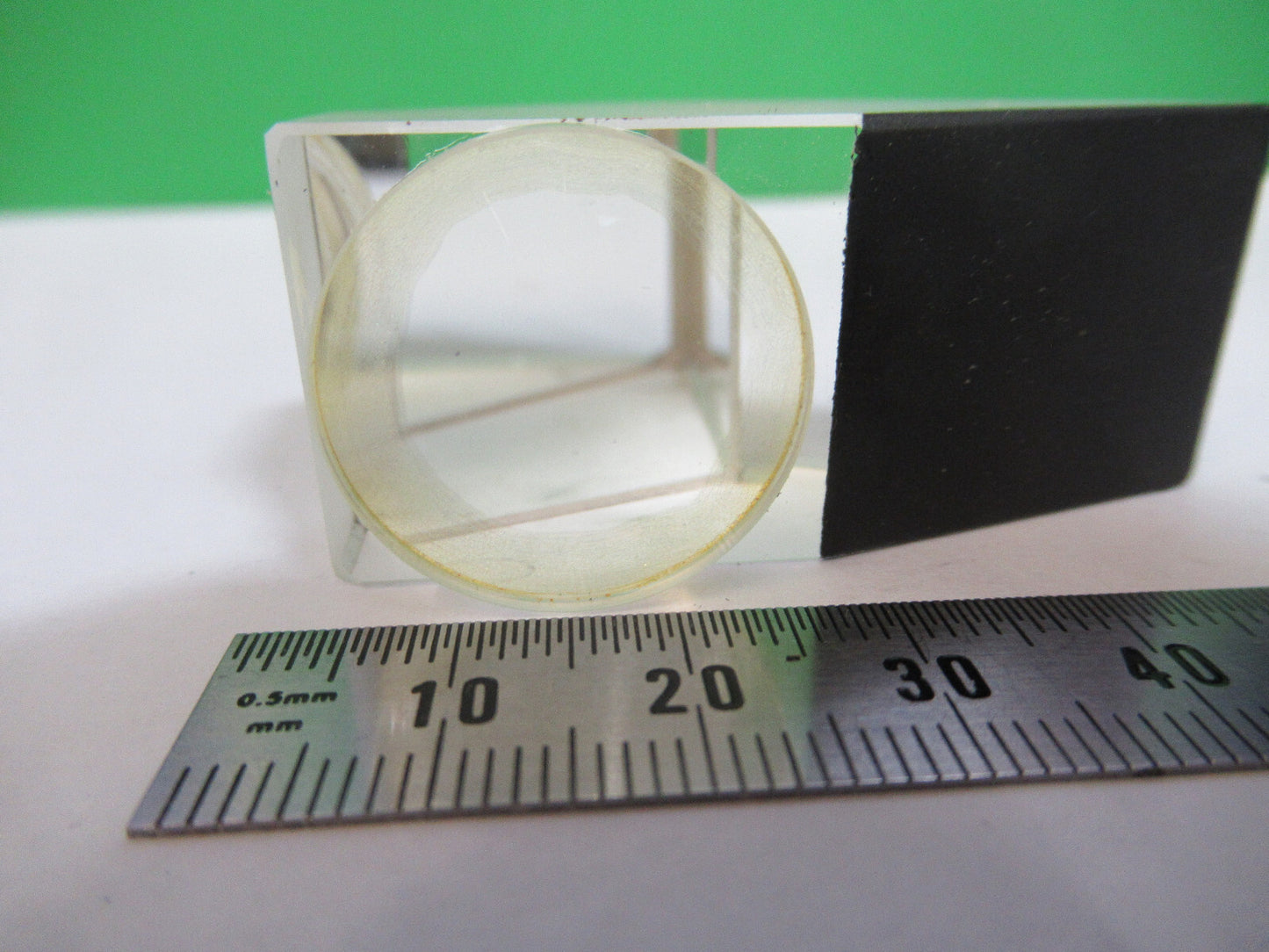 American Optical Co. USA Glass Prism Head Optics Microscope Part