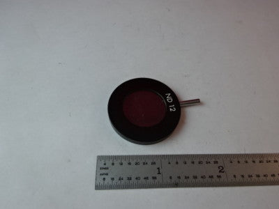 NEUTRAL DENSITY FILTER ND12 MICROSCOPE PART OPTICS AS IS &87-21