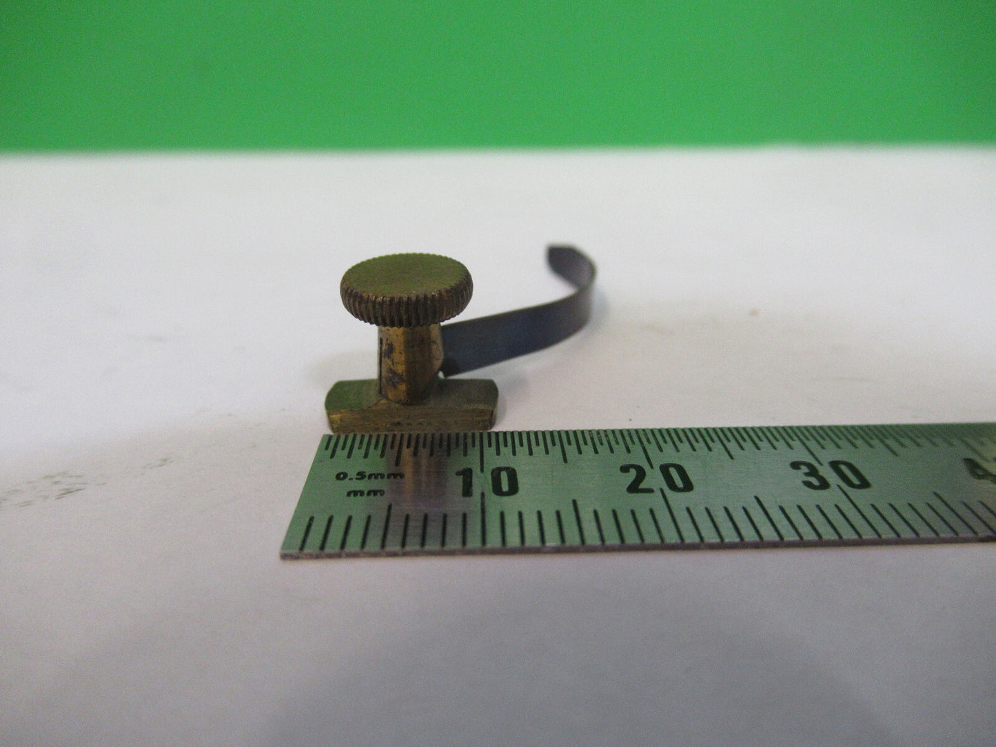 Antique Brass England Rj Beck Clip Stage Microscope Part