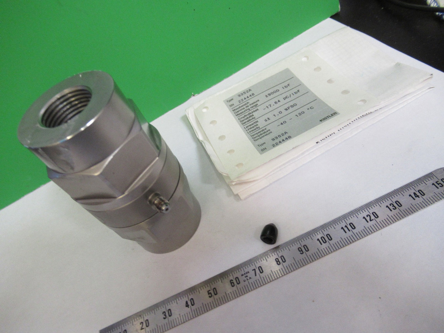 KISTLER 9352A FORCE SENSOR 9,000 lbf FORCE LINK LOAD CELL AS PICTURED V1-A-01