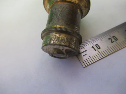WATSON LONDON ANTIQUE BRASS OBJECTIVE MICROSCOPE PART OPTICS AS PICTURED X6-A-88