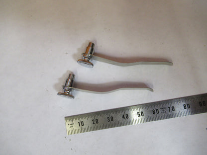 Antique Spencer Lens Co. American Optical Co. Pair Clips American Optics Microscope