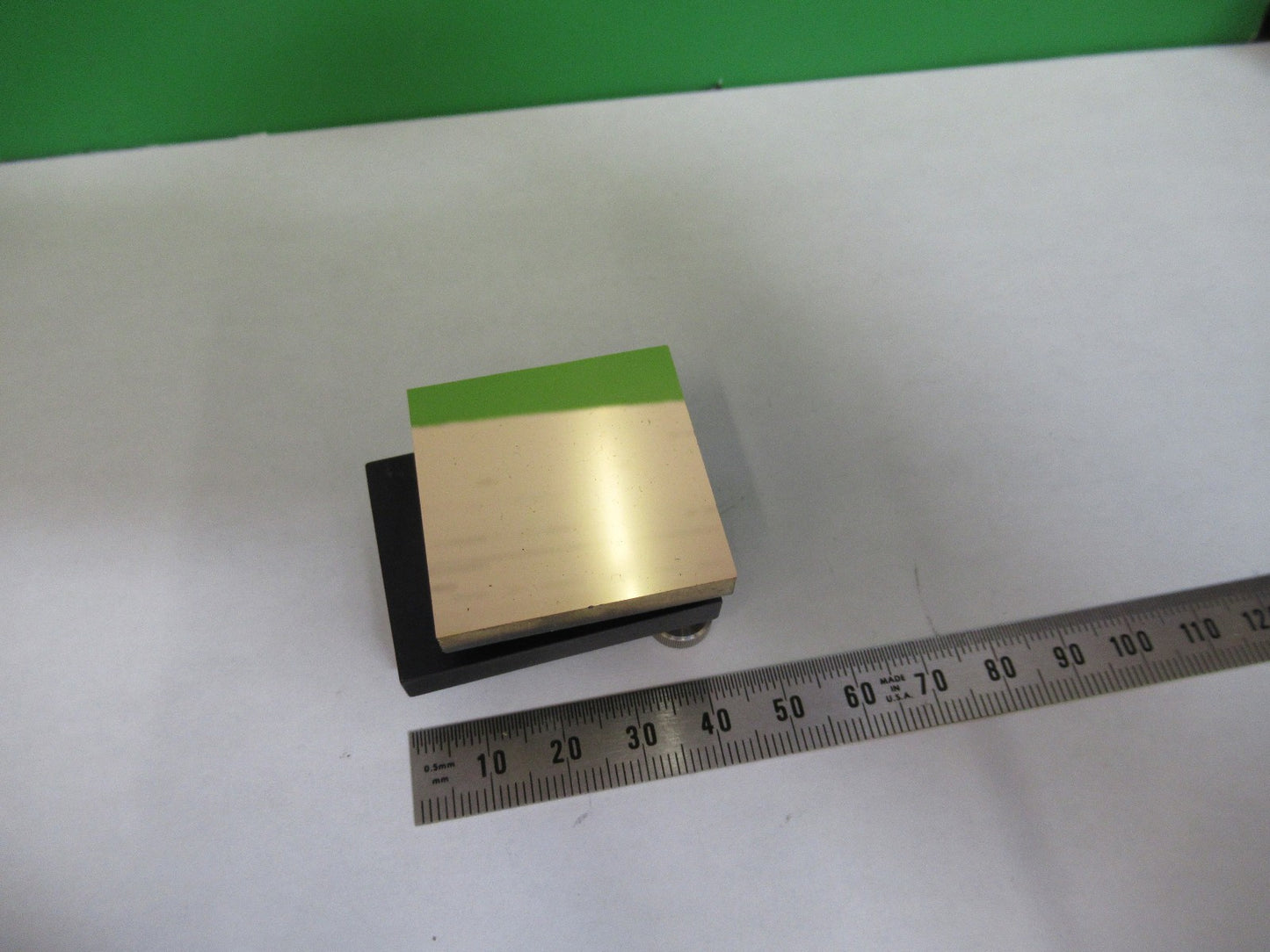 OPTICAL GOLD COATED MIRROR FLAT PLANO INFRARED LASER OPTICS AS PICTURED T4-A-21
