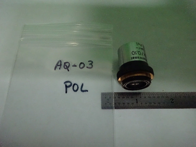 MIKROSKOPTEIL ZEISS DEUTSCHLAND POLMI-OBJEKTIV 4X POL-OPTIK WIE BESEHEN #AQ-03