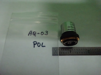 MIKROSKOPTEIL ZEISS DEUTSCHLAND POLMI-OBJEKTIV 4X POL-OPTIK WIE BESEHEN #AQ-03