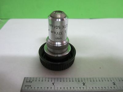 Microscope Part Objective Ernst Leitz Germany Pol + Iris Utk 32X Optics Bn