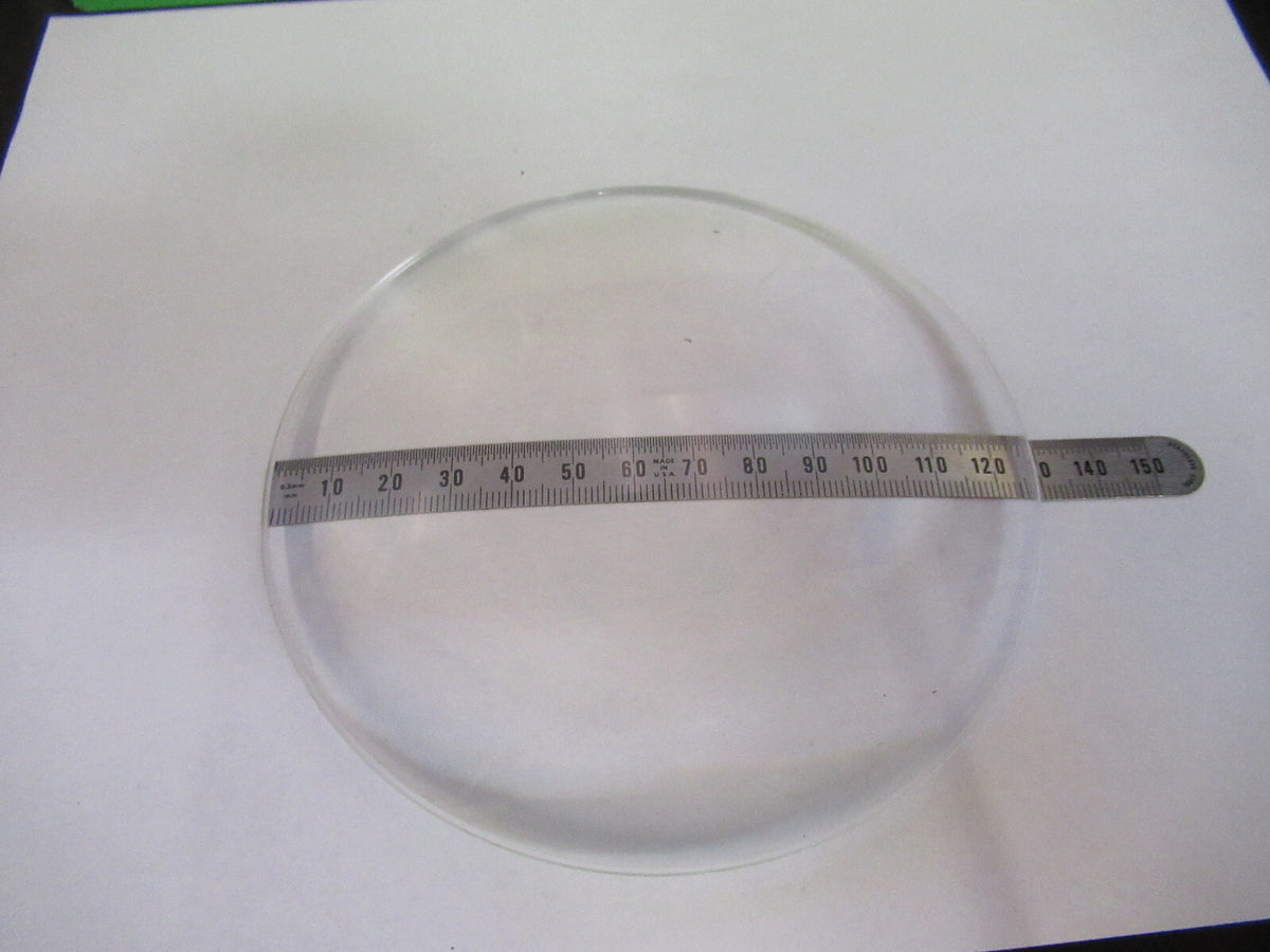 LARGE BI CONVEX PLASTIC LENS OPTICS MICROSCOPE PART AS PICTURED #R1-A-66