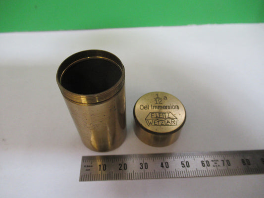 Ernst Leitz Brass Empty Canister Antique Microscope Part