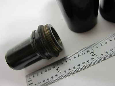 MICROSCOPE PART VINTAGE OBJECTIVE WATSON LONDON 2 INCHES OPTICS BIN#P5-57