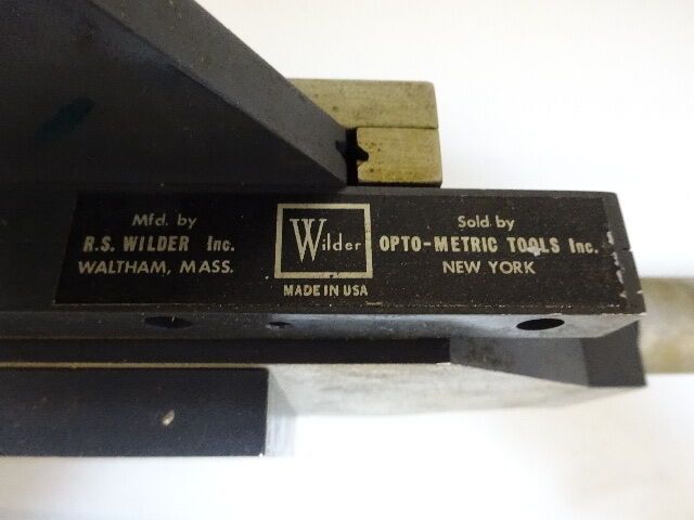 WILDER OPTO-METRIC TOOLS XY MICROMETER STAGE TABLE GERMANY AS IS #TC-1