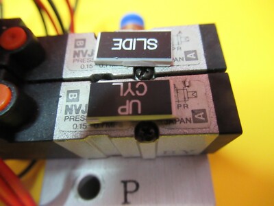 SMC NVJ3 PNEUMATIC AIR PRESSURE VALVE ASSEMBLY AS PICTURED &16-C-49