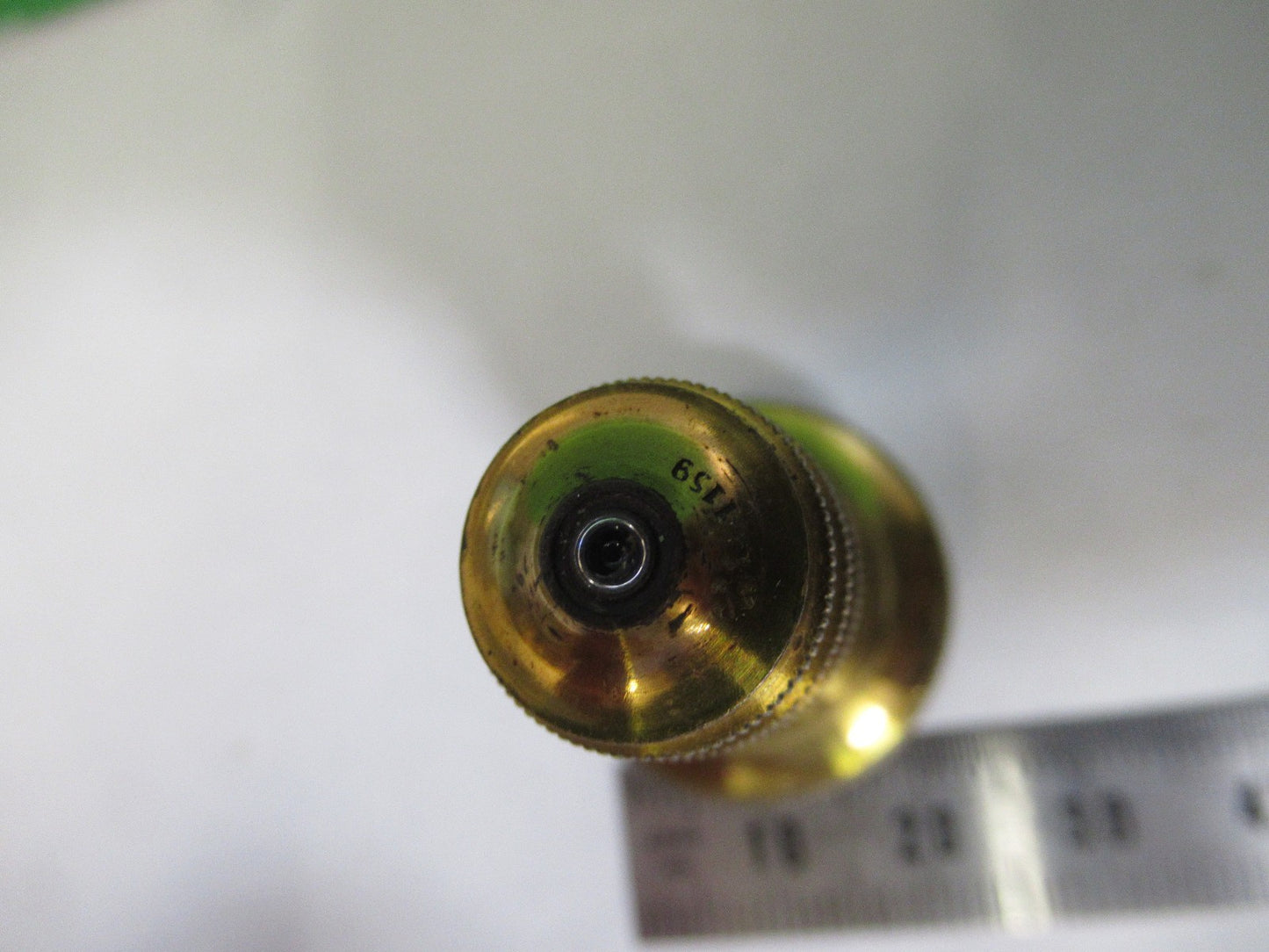 ANTIQUE BRASS OBJECTIVE CARL ZEISS 1900's RARE OPTICS MICROSCOPE PART F3-B-18