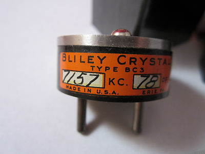 MINT ORIGINAL BLILEY BC3 QUARTZ CRYSTAL 7157 KC + BOX + INSTRUCTIONS  BIN#-DWR