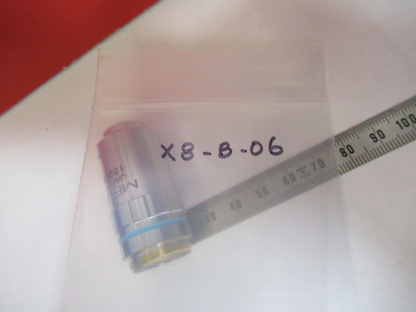 MEIJI JAPAN 40X /160 OBJECTIVE LENS  MICROSCOPE PART AS PICTURED  X8-B-06