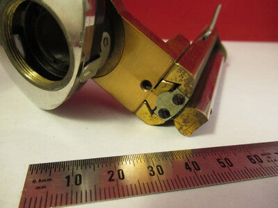 Antique Ernst Leitz Germany Nosepiece Stage Microscope Part Optics AS Pic