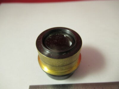 MICROSCOPE PART OPTICS BRASS MOUNTED LENS L1204 AS PICTURED &P7-FT-78