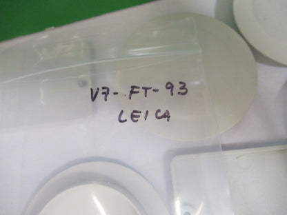 LEICA LEITZ GERMANY DMRB PLASTIC COVERS LOT MICROSCOPE PART AS PICTURED V7-FT-93