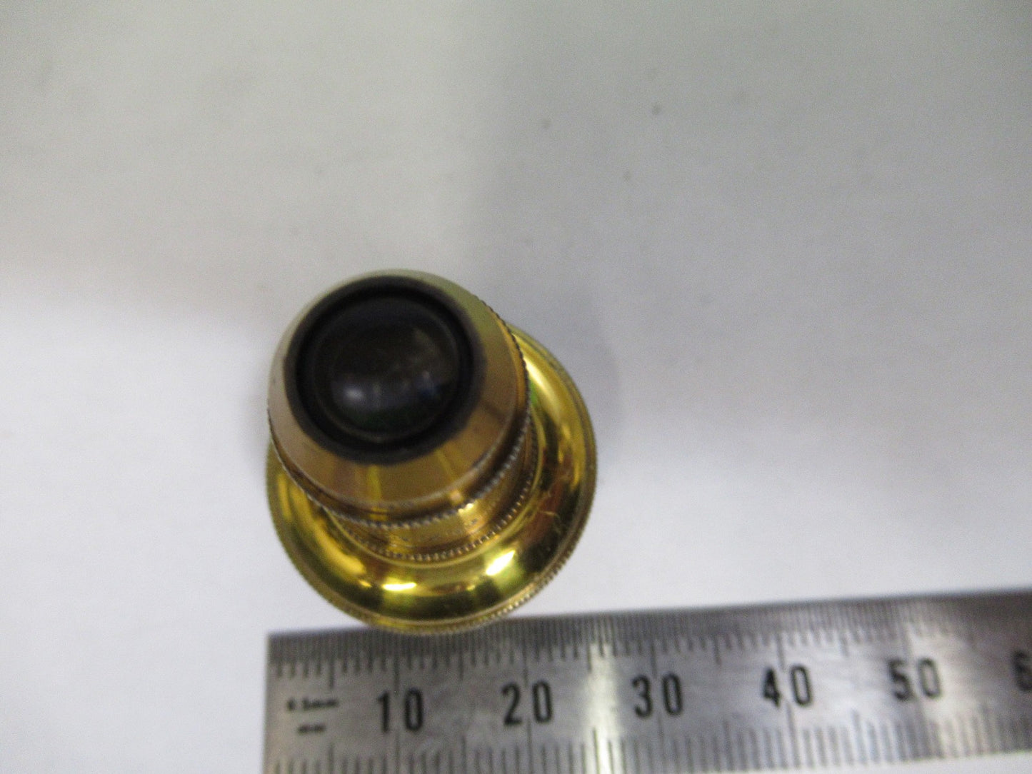 ANTIQUE BRASS OBJECTIVE CARL ZEISS 1900 RARE OPTICS MICROSCOPE PART W3-C-33