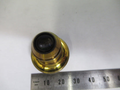 ANTIQUE BRASS OBJECTIVE CARL ZEISS 1900 RARE OPTICS MICROSCOPE PART W3-C-33