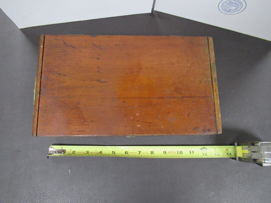 ANTIQUE WOOD CABINET EMPTY TIGHE MICHIGAN MICROSCOPE PART ta-5