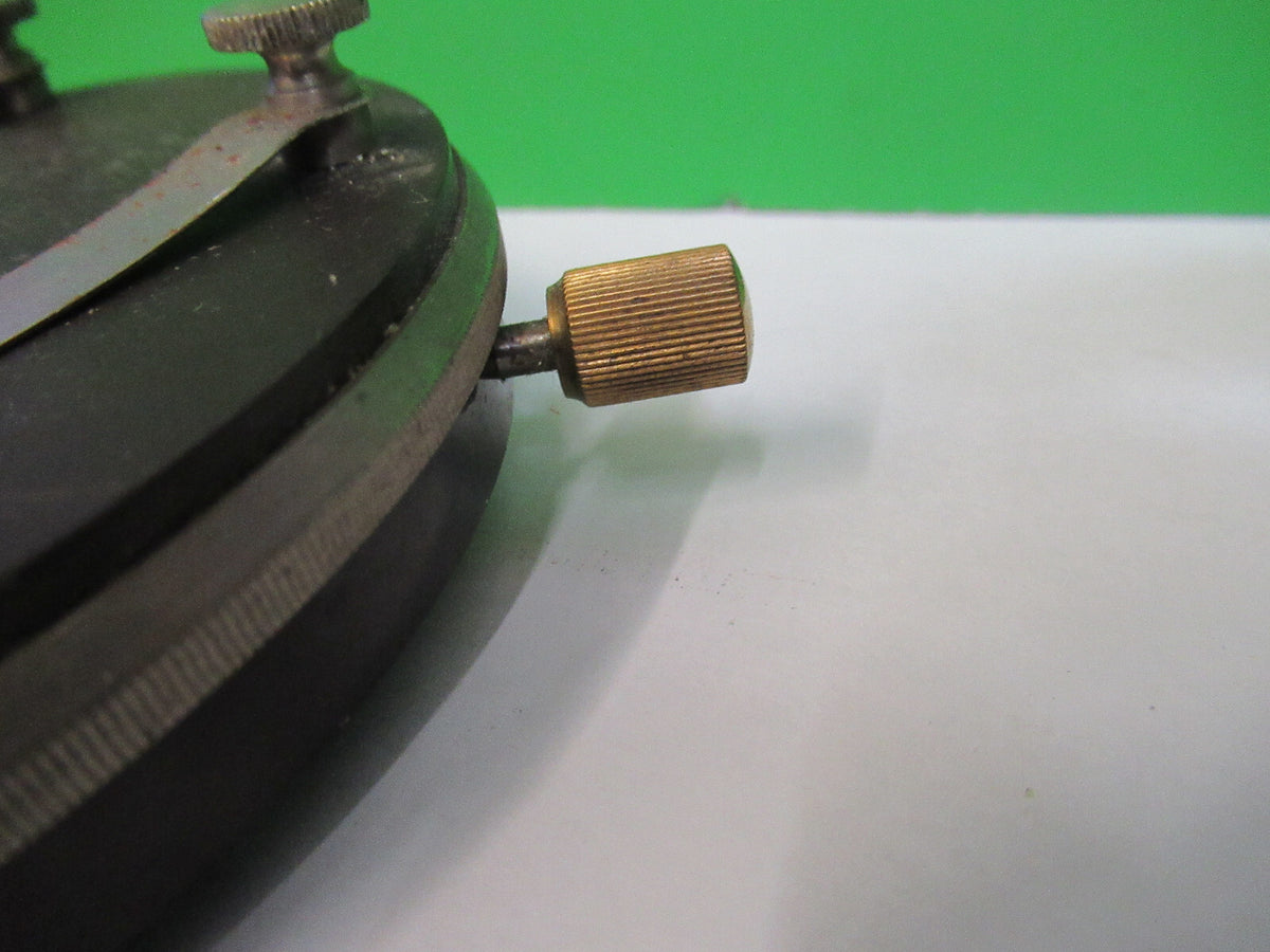 Antique Brass Seibert Germany Pol Stage Table Microscope