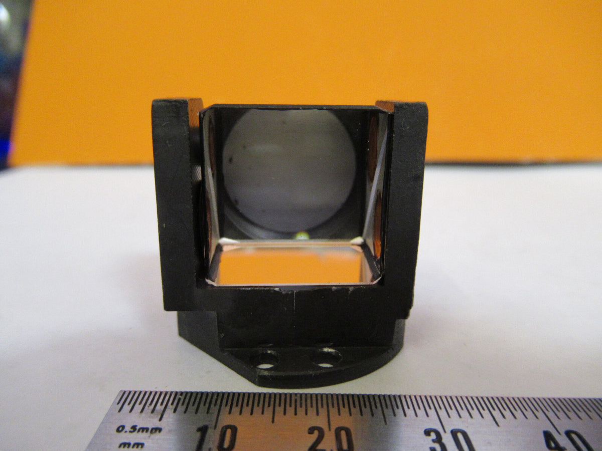 ANTIQUE BAUSCH LOMB PRISM HEAD OPTICS MICROSCOPE PART AS PICTURED 72-C-17