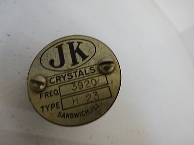 Quartz Radio Wwii Crystal Jk James Knight 3920 Kc Frequency Control