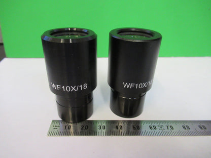EYEPIECE OCULAR  GENERIC PAIR WF 10X/18 MICROSCOPE PART AS PICTURED &R3-B-16