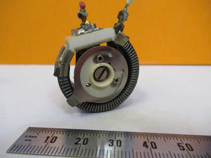 LEITZ GERMANY RHEOSTAT POTENTIOMETER MICROSCOPE PART AS PICTURED Y4-A-111
