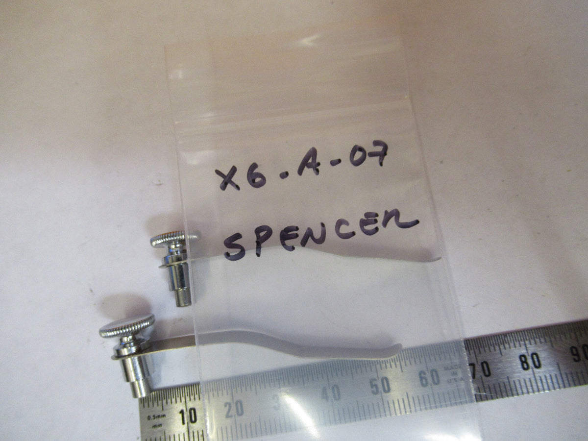 Antique Spencer Lens Co. American Optical Co. Pair Clips American Optics Microscope