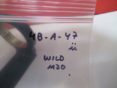 Wild Swiss M20 Brass Condenser Holder Microscope Part AS Pic