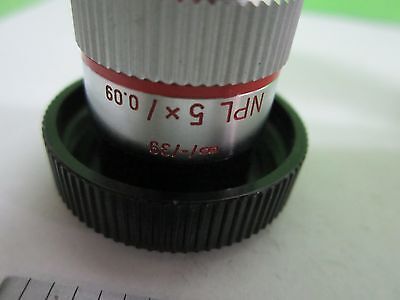 MIKROSKOPTEIL OBJEKTIV LEITZ DEUTSCHLAND 5X NPL INFINITY OPTICS AS IS BIN#S9-11