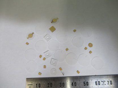 Lot Blanks Piezoelectric Quartz Crystal X-y-cut Gold Coated Piezo Sensor