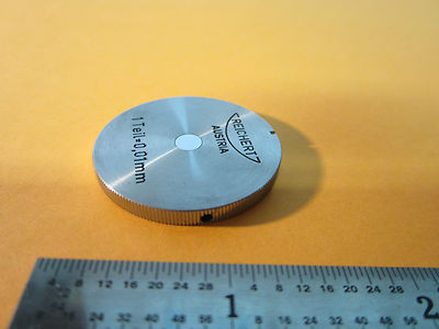 MICROSCOPE PART METROLOGY REICHERT AUSTRIA RETICLE TEIL 0.01 mm OPTICS BIN#24-77